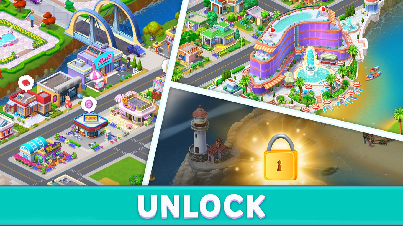 Mary's Mahjong: Renovate the town and Match tiles