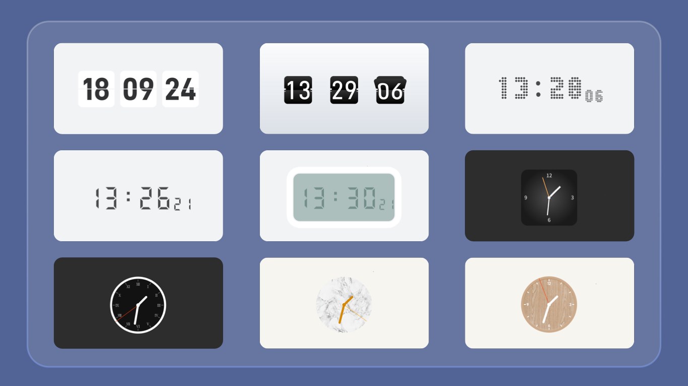 Desktop digital clock