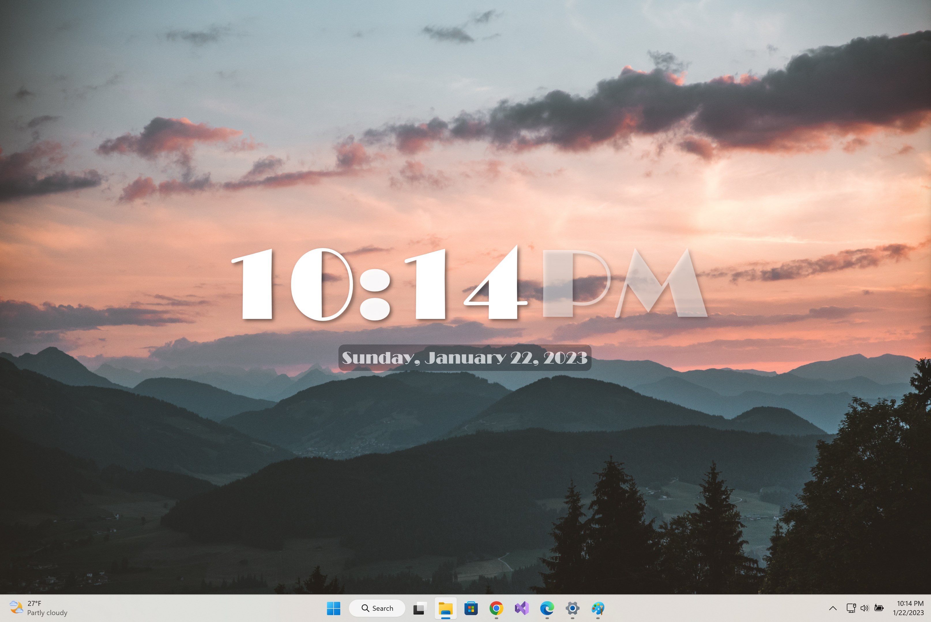 Desk Clock Desktop Widget