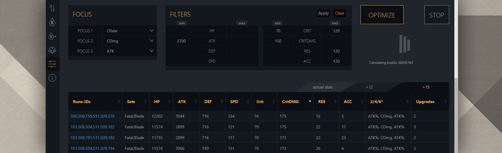 Summoners War Optimizer Pro