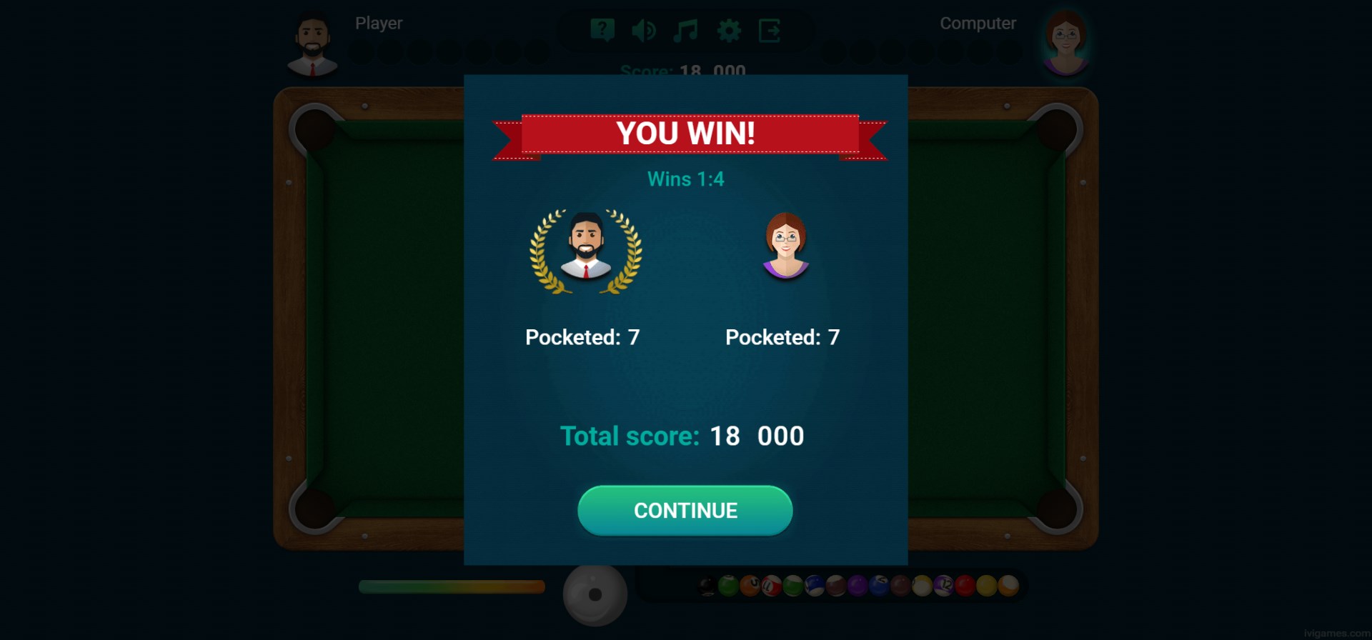 8 Ball Billiards - Super Challenge