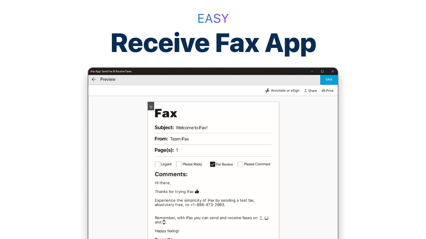 iFax App: Send Fax & Receive Faxes
