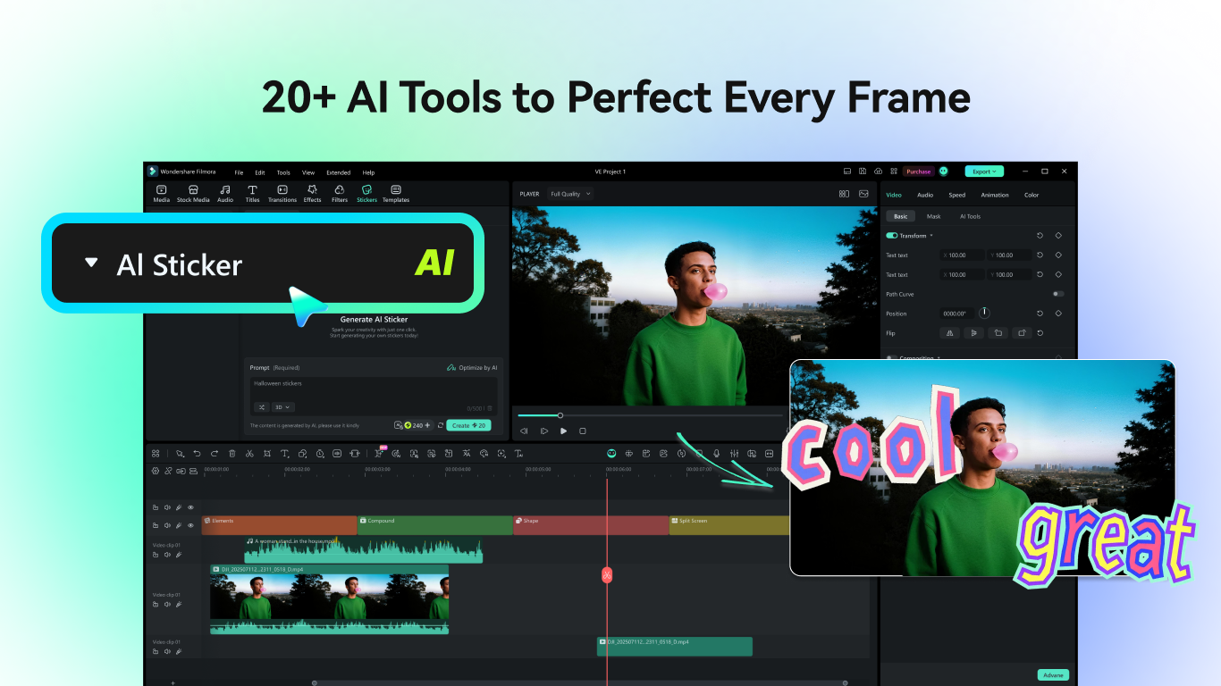 Wondershare Filmora - AI Video Editor
