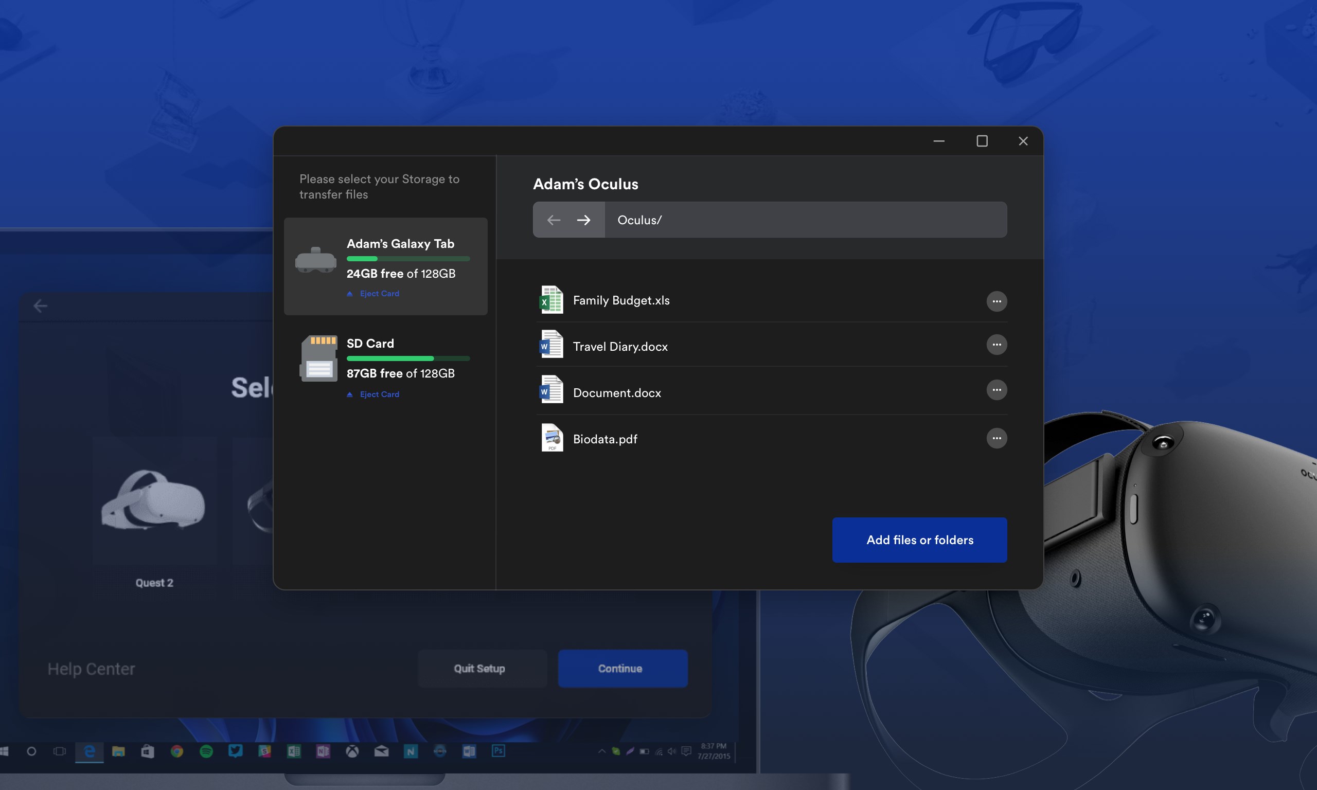 VR Connect (File Transfer)