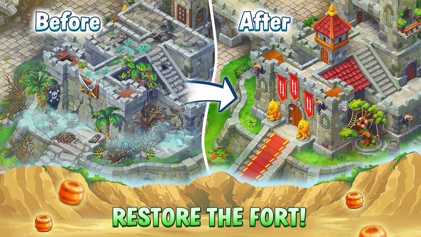 Pirates & Pearls: Match, build & design